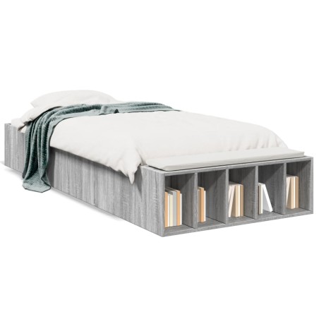 vidaXL Giroletto Grigio Sonoma 100x200 cm in Legno Multistrato