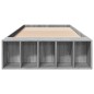 vidaXL Giroletto Grigio Sonoma 100x200 cm in Legno Multistrato vidaXL Giroletto Grigio Sonoma 100x200 cm in Legno Multistrato