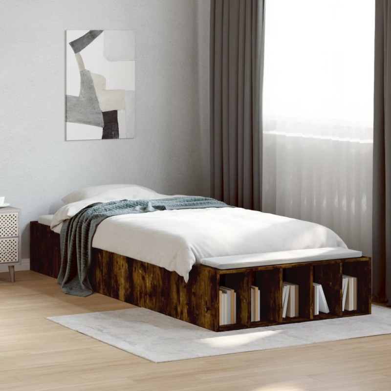 vidaXL Giroletto Rovere Fumo 90x200 cm in Legno Multistrato vidaXL Giroletto Rovere Fumo 90x200 cm in Legno Multistrato