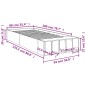 vidaXL Giroletto Rovere Fumo 90x200 cm in Legno Multistrato vidaXL Giroletto Rovere Fumo 90x200 cm in Legno Multistrato
