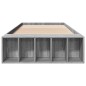 vidaXL Giroletto Grigio Sonoma 75x190 cm in Legno Multistrato vidaXL Giroletto Grigio Sonoma 75x190 cm in Legno Multistrato
