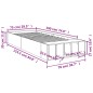 vidaXL Giroletto Grigio Sonoma 75x190 cm in Legno Multistrato vidaXL Giroletto Grigio Sonoma 75x190 cm in Legno Multistrato