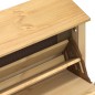 vidaXL Scarpiera Corona 99x32x47 cm in Legno Massello di Pino vidaXL Scarpiera Corona 99x32x47 cm in Legno Massello di Pino