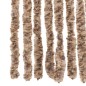 vidaXL Tenda Antimosche Beige e Marrone Scuro 118x220 cm in Ciniglia vidaXL Tenda Antimosche Beige e Marrone Scuro 118x220 cm in Ciniglia