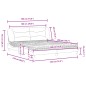 vidaXL Letto con Materasso Grigio Chiaro180x200 cm Tessuto