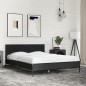 vidaXL Giroletto Nero 140x190 cm in Legno Multistrato e Metallo vidaXL Giroletto Nero 140x190 cm in Legno Multistrato e Metallo