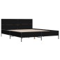 vidaXL Giroletto Nero 140x190 cm in Legno Multistrato e Metallo vidaXL Giroletto Nero 140x190 cm in Legno Multistrato e Metallo