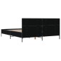 vidaXL Giroletto Nero 140x190 cm in Legno Multistrato e Metallo vidaXL Giroletto Nero 140x190 cm in Legno Multistrato e Metallo