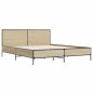 vidaXL Giroletto Rovere Sonoma 140x200 cm in Legno Multistrato Metallo vidaXL Giroletto Rovere Sonoma 140x200 cm in Legno Multistrato Metallo