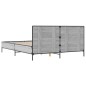 vidaXL Giroletto Grigio Sonoma 150x200 cm in Legno Multistrato Metallo vidaXL Giroletto Grigio Sonoma 150x200 cm in Legno Multistrato Metallo