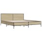 vidaXL Giroletto Rovere Sonoma 200x200 cm Legno Multistrato e Metallo vidaXL Giroletto Rovere Sonoma 200x200 cm Legno Multistrato e Metallo