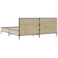 vidaXL Giroletto Rovere Sonoma 200x200 cm Legno Multistrato e Metallo vidaXL Giroletto Rovere Sonoma 200x200 cm Legno Multistrato e Metallo