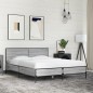 vidaXL Giroletto Grigio Sonoma 135x190 cm in Legno Multistrato Metallo