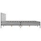 vidaXL Giroletto Grigio Sonoma 135x190 cm in Legno Multistrato Metallo