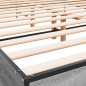 vidaXL Giroletto Grigio Sonoma 135x190 cm in Legno Multistrato Metallo