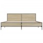 vidaXL Giroletto Rovere Sonoma 180x200 cm in Legno Multistrato Metallo vidaXL Giroletto Rovere Sonoma 180x200 cm in Legno Multistrato Metallo