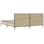 vidaXL Giroletto Rovere Sonoma 180x200 cm in Legno Multistrato Metallo vidaXL Giroletto Rovere Sonoma 180x200 cm in Legno Multistrato Metallo