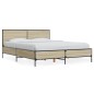 vidaXL Giroletto Rovere Sonoma 120x200 cm in Legno Multistrato Metallo vidaXL Giroletto Rovere Sonoma 120x200 cm in Legno Multistrato Metallo