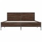 vidaXL Giroletto Rovere Marrone 120x190cm in Legno Multistrato Metallo vidaXL Giroletto Rovere Marrone 120x190cm in Legno Multistrato Metallo