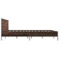 vidaXL Giroletto Rovere Marrone 120x190cm in Legno Multistrato Metallo vidaXL Giroletto Rovere Marrone 120x190cm in Legno Multistrato Metallo