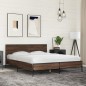vidaXL Giroletto Rovere Marrone 160x200cm in Legno Multistrato Metallo vidaXL Giroletto Rovere Marrone 160x200cm in Legno Multistrato Metallo