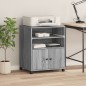 vidaXL Supporto per Stampante con Ruote Grigio Sonoma 60x48x74 cm vidaXL Supporto per Stampante con Ruote Grigio Sonoma 60x48x74 cm