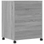 vidaXL Supporto per Stampante con Ruote Grigio Sonoma 60x48x74 cm vidaXL Supporto per Stampante con Ruote Grigio Sonoma 60x48x74 cm