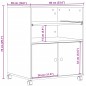 vidaXL Supporto per Stampante con Ruote Grigio Sonoma 60x48x74 cm vidaXL Supporto per Stampante con Ruote Grigio Sonoma 60x48x74 cm