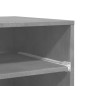 vidaXL Supporto per Stampante con Ruote Grigio Cemento 60x48x74 cm vidaXL Supporto per Stampante con Ruote Grigio Cemento 60x48x74 cm