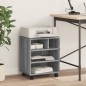 vidaXL Supporto per Stampante con Ruote Grigio Sonoma 41x32x48 cm vidaXL Supporto per Stampante con Ruote Grigio Sonoma 41x32x48 cm