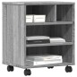 vidaXL Supporto per Stampante con Ruote Grigio Sonoma 41x32x48 cm vidaXL Supporto per Stampante con Ruote Grigio Sonoma 41x32x48 cm