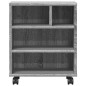 vidaXL Supporto per Stampante con Ruote Grigio Sonoma 41x32x48 cm vidaXL Supporto per Stampante con Ruote Grigio Sonoma 41x32x48 cm