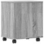 vidaXL Supporto per Stampante con Ruote Grigio Sonoma 41x32x48 cm vidaXL Supporto per Stampante con Ruote Grigio Sonoma 41x32x48 cm