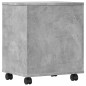 vidaXL Supporto per Stampante con Ruote Grigio Cemento 41x32x48 cm vidaXL Supporto per Stampante con Ruote Grigio Cemento 41x32x48 cm