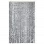 vidaXL Tenda Antimosche Grigia Nera e Bianca 118x220 cm in Ciniglia