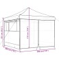 vidaXL Tendone per Feste Pieghevole Pop-Up con 4 Pareti Tortora vidaXL Tendone per Feste Pieghevole Pop-Up con 4 Pareti Tortora