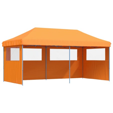 vidaXL Tendone per Feste Pieghevole Pop-Up con 3 Pareti Arancione