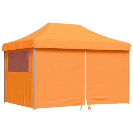 vidaXL Tendone per Feste Pieghevole Pop-Up con 4 Pareti Arancione
