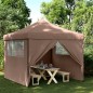 vidaXL Tendone per Feste Pieghevole Pop-Up con 4 Pareti Marrone vidaXL Tendone per Feste Pieghevole Pop-Up con 4 Pareti Marrone