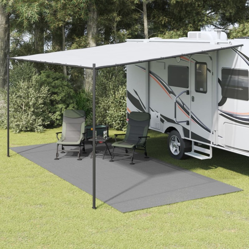 vidaXL Tappeto da Tenda Antracite 5,5x2,5 m