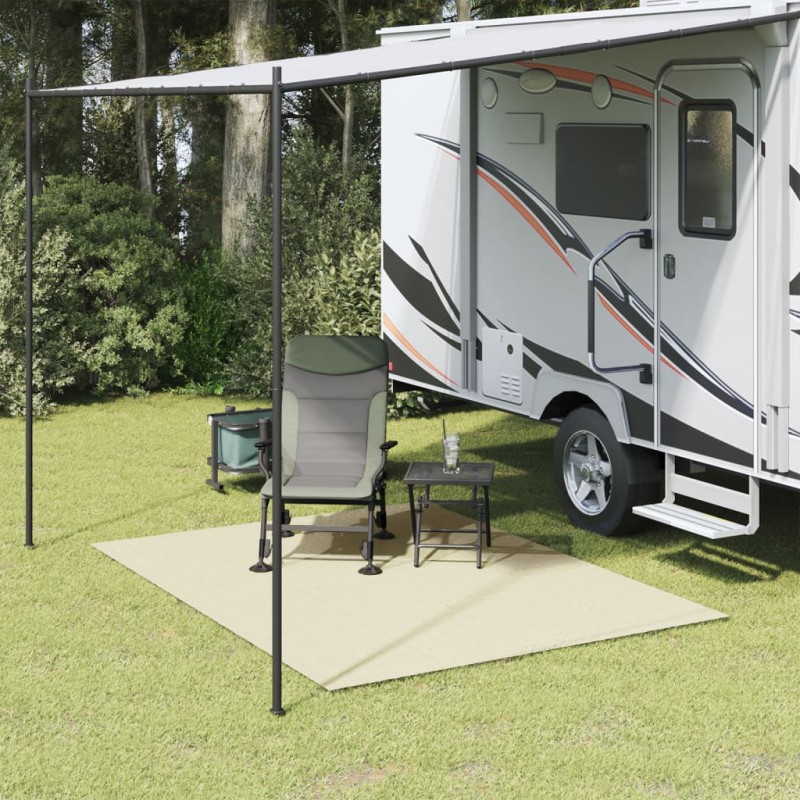 vidaXL Tappeto da Tenda Crema 4x2 m vidaXL Tappeto da Tenda Crema 4x2 m