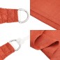 vidaXL Vela Parasole 160 g/m² Rettangolare Terracotta 3,5x5 m HDPE