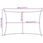 vidaXL Vela Parasole 160 g/m² Rettangolare Terracotta 3,5x5 m HDPE