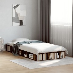 vidaXL Giroletto Rovere Fumo 90x200 cm in Legno Multistrato