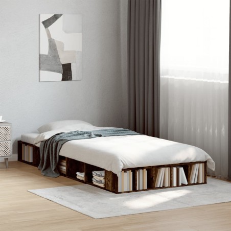 vidaXL Giroletto Rovere Fumo 90x200 cm in Legno Multistrato