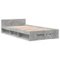 vidaXL Giroletto Cassetto Grigio Cemento 75x190 cm Legno Multistrato vidaXL Giroletto Cassetto Grigio Cemento 75x190 cm Legno Multistrato