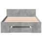 vidaXL Giroletto Cassetto Grigio Cemento 75x190 cm Legno Multistrato vidaXL Giroletto Cassetto Grigio Cemento 75x190 cm Legno Multistrato