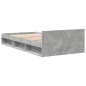 vidaXL Giroletto Cassetto Grigio Cemento 75x190 cm Legno Multistrato vidaXL Giroletto Cassetto Grigio Cemento 75x190 cm Legno Multistrato