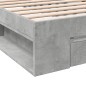 vidaXL Giroletto Cassetto Grigio Cemento 75x190 cm Legno Multistrato vidaXL Giroletto Cassetto Grigio Cemento 75x190 cm Legno Multistrato