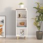 Credenza Bianca 34,5x32,5x90 cm in Legno Multistrato Credenza Bianca 34,5x32,5x90 cm in Legno Multistrato